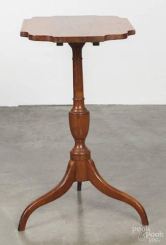 Federal cherry candlestand, early 19th c., 28 3/4'' h., 15 1/2'' w., 21'' d.