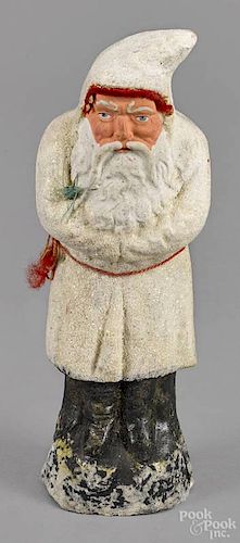 Papier-mâché belsnickle Santa Claus, 19th c., 8 1/4'' h.