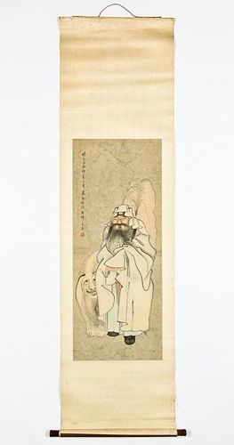Antique Chinese Hanging Scroll Painting