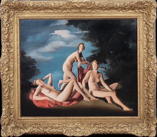 THE THREE GRACES OIL PAINTING