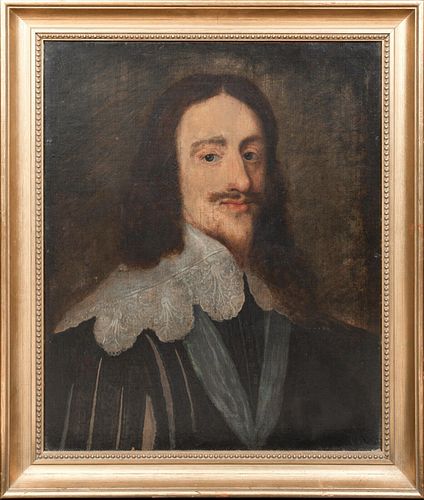  PORTRAIT OF KING CHARLES I OF ENGLAND OIL PAINTING