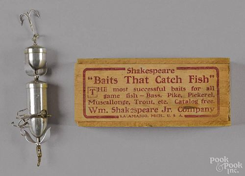 Shakespeare Revolution fishing lure with its original box.