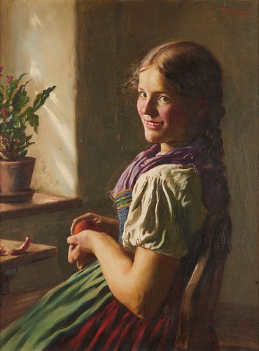Emil Rau Portrait Oil Painting