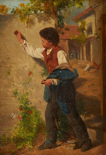 Pierre Jean Edmond Castan Schoolboy Painting