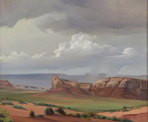 Raymond Eastwood "Monument Pass" Oil on Canvas