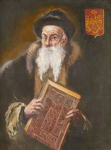 Xavier Gonzalez "Gutenberg" Portrait Painting