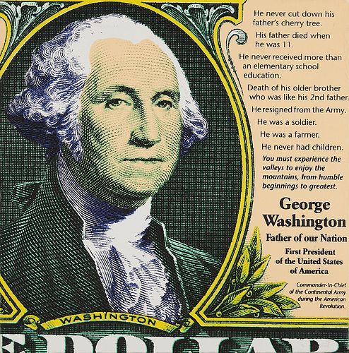 Steve Kaufman "George Washington" Screenprint
