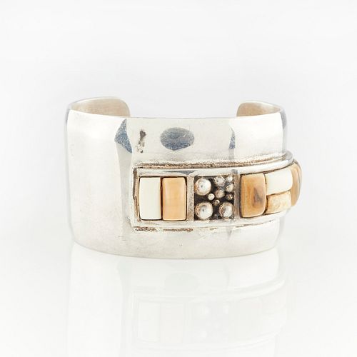 Versions Sterling Silver Cuff with Hardstones