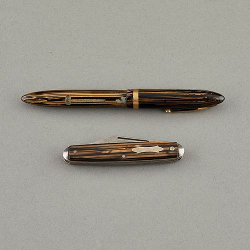 Sheaffer Fountain Pen and Matching Pocket Knife