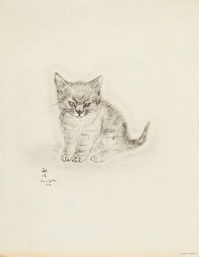 Leonard Foujita "A Book of Cats" Collotype 1929