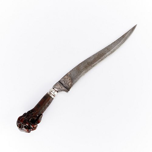 Middle Eastern Mughal Damascus Steel Dagger