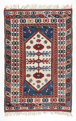 Vintage West Anatolian Rug: 3'8'' x 5'11''