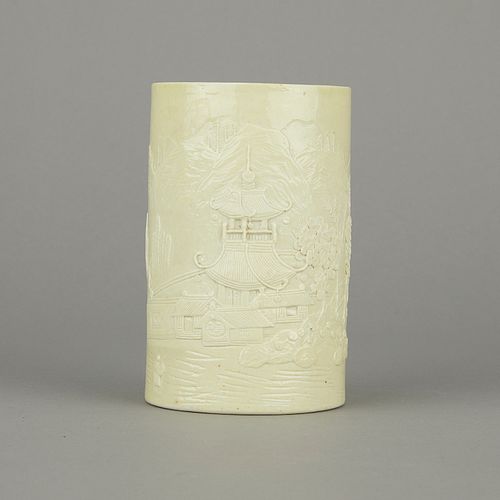 Porcelain Brushpot Style of Wang Bing Rong