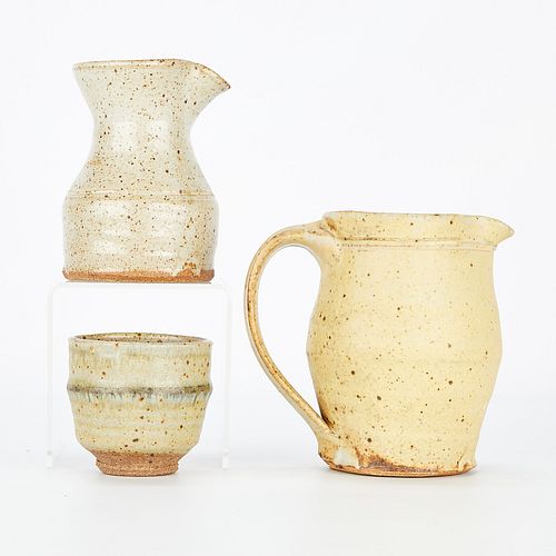 3 Warren MacKenzie Studio Ceramic Vessels - Marked