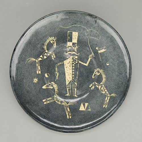 Franz Walter Bergmann "Circus" Ceramic Plate
