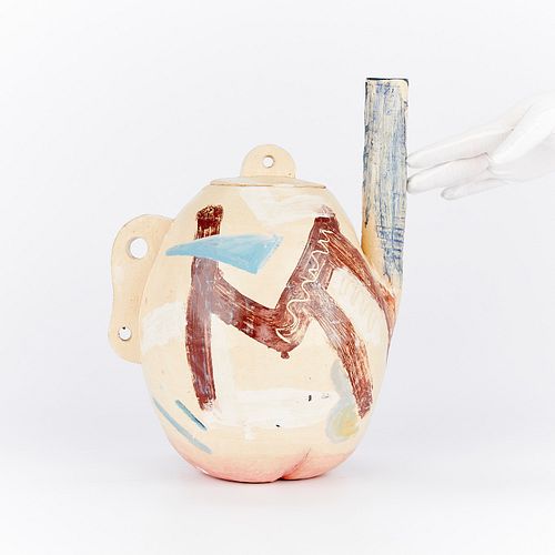 Laure Prouvost "Steaming For You" Painted Ceramic