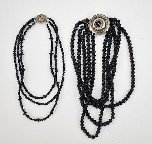 MOURNING NECKLACE PAIR
