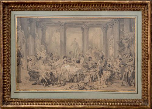 AFTER THOMAS COUTURE (1815-1879): STUDY FOR THE DECADENCE OF THE ROMANS