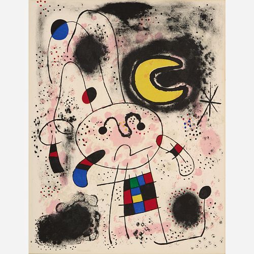  Joan Miro 1953 Original Color Lithograph for "Recent Paintings"