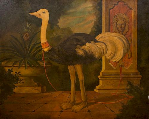 ATTRIBUTED TO WILLIAM SKILLING (b. 1940): OSTRICH