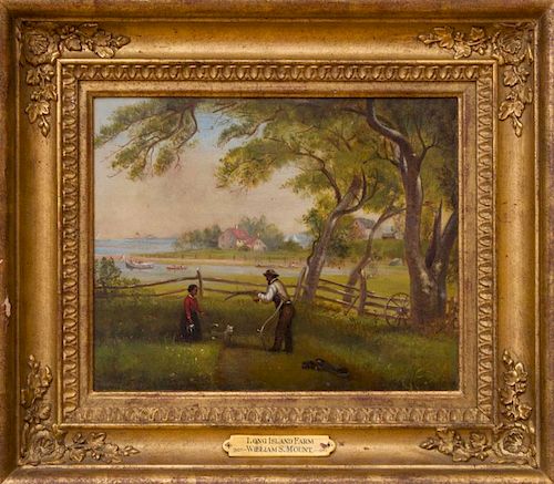 AFTER WILLIAM SIDNEY MOUNT (1807-1868): THE MOWER (ALTERNATE TITLE LONG ISLAND FARM)