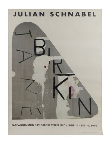 Julian Schnabel-Jane Birkin Pace Wildenstein Gallery Poster