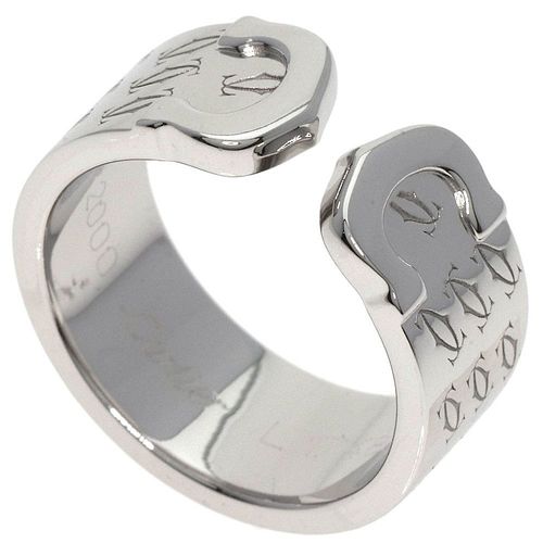 Cartier 2C 2000 18K White Gold Band Ring