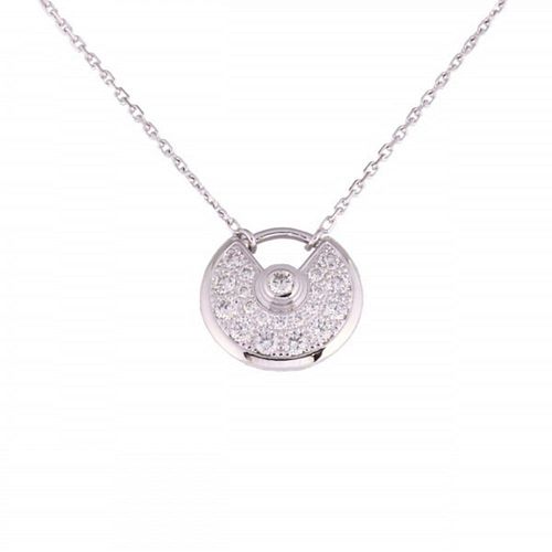 Cartier Amulet 18K White Gold Necklace