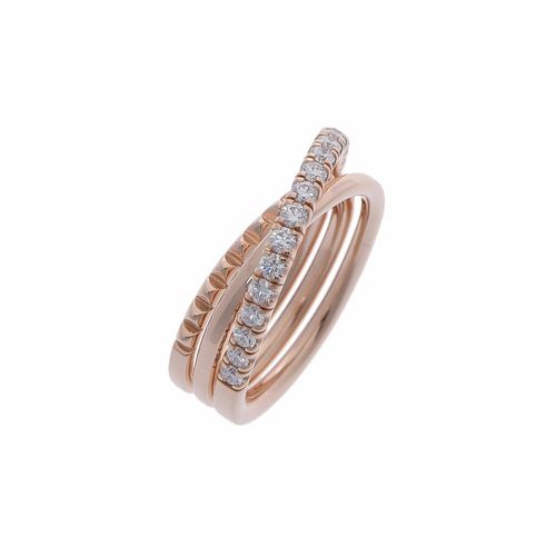 Cartier Ethansel Diamond 18K Rose Gold Ring