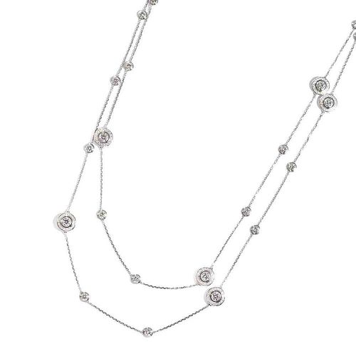 Cartier d'Amour Diamond 18K White Gold Necklace
