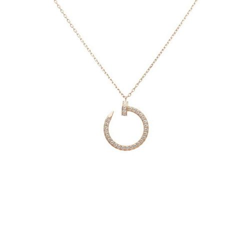 Cartier Just Ankle 18K Rose Gold Necklace