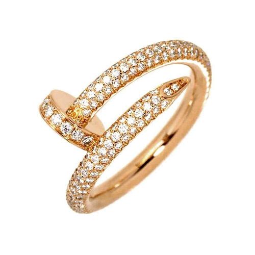 Cartier Just Ankle Diamond 18K Rose Gold Ring