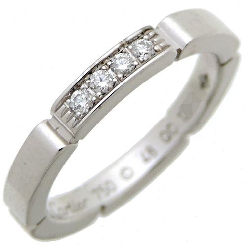 Cartier Maillon Panthère Diamond 18K White Gold Wedding Ring