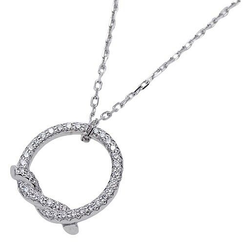 Cartier Diamond Entrelace 18K White Gold Necklace