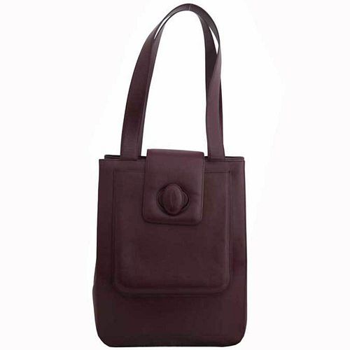 Cartier Leather Turn Lock Shoulder Bag