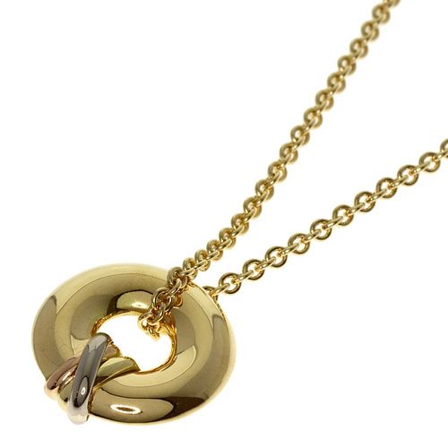 Cartier Trinity 18K Gold Tri-Color Circle Necklace