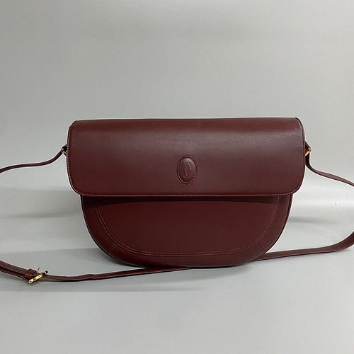 Cartier Vintage Leather Shoulder Bag