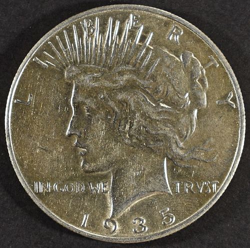 1935-S PEACE DOLLAR AU