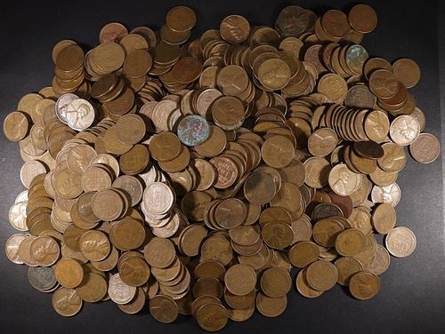 (1000) MIXED DATES WHEAT CENTS
