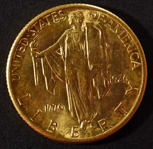 1926 SESQUI $2.5 COMMEM GOLD GEM BU
