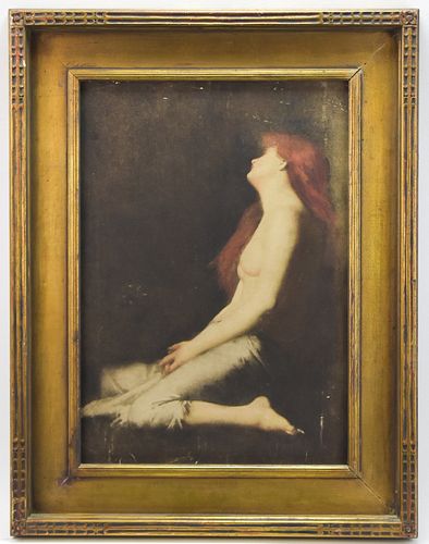 JEAN-JACQUES HENNER "MARIE MADELEINE" LITHOGRAPH