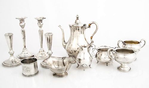 11 Piece Suite of Sterling Dining Accessories