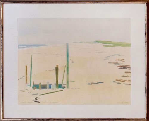 REEVE SCHLEY (B. 1936): SOUTH BEACH, MARTHA'S VINEYARD
