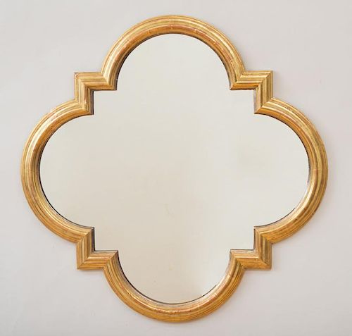 CARVED GILTWOOD MIRROR, DESIGNED BY ALBERT HADLEY