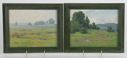 Two Unsigned Impressionist Landscapes 