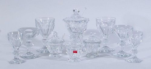 BACCARAT CRYSTAL SIXTY-SIX-PIECE PART TABLE SERVICE