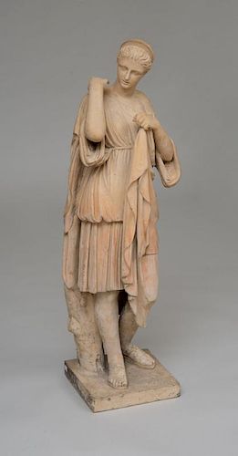 ENGLISH COADE STONE TYPE MODEL OF A CLASSICAL MAIDEN