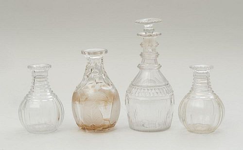 GROUP OF ENGLISH CUT-GLASS TABLE WARES
