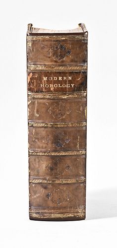 A copy of Sauniers Treatise on Modern Horology gifted by Malcolm Gardner