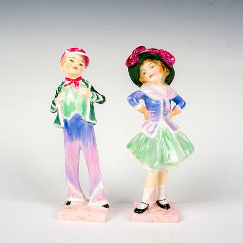Pair of Royal Doulton Figurines, Pearly Girl & Pearly Boy